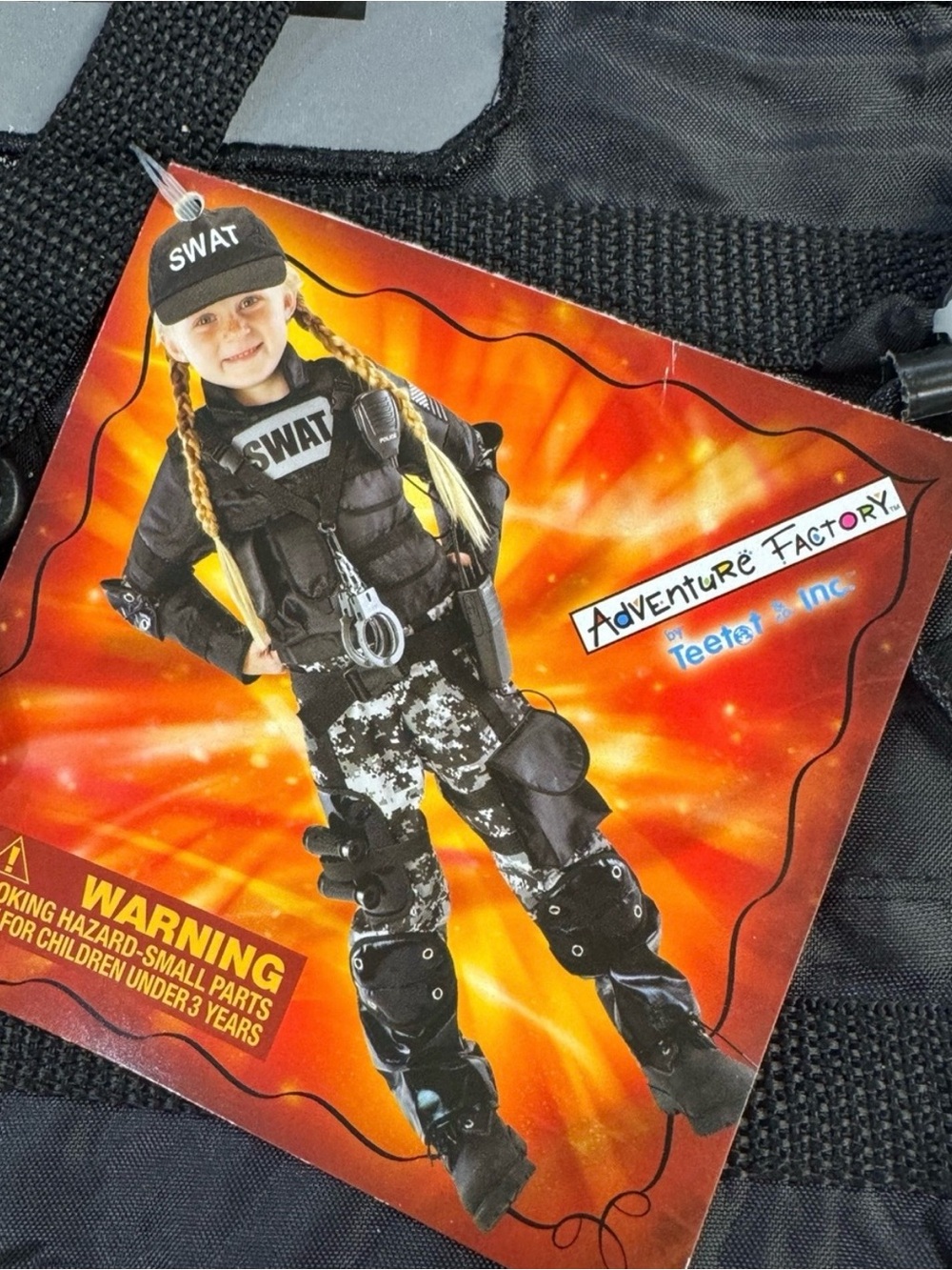 Teetot Swat Costume Child Size 5-6 Unisex New Costume